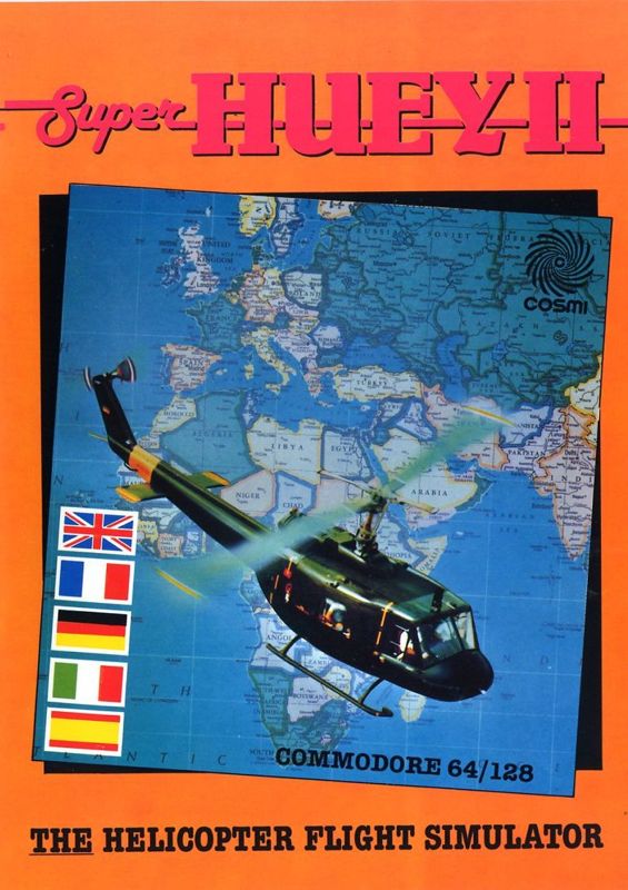 Super Huey II box art for Commodore 64